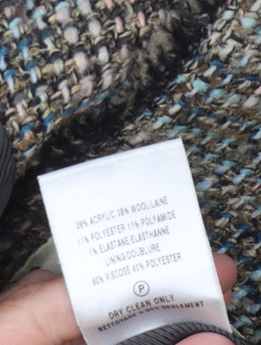 Minuet Women's Multicoloured Blazer Size 12 Check Bouclé