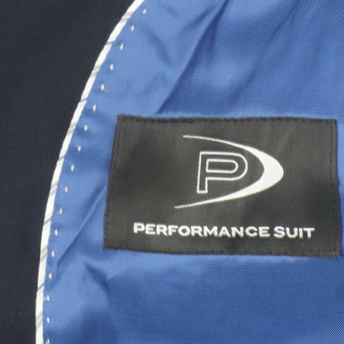 Performance Suit Men's Blue 38 Blazer Regular Fit