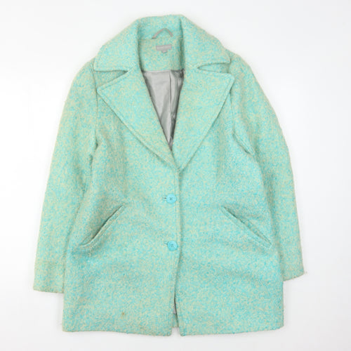 Oliver Bonas Women's Blue Overcoat Size 10