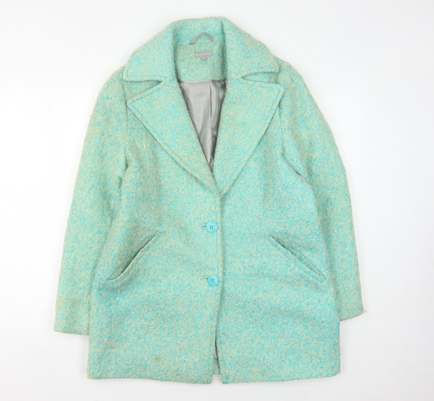 Oliver Bonas Women's Blue Overcoat Size 10