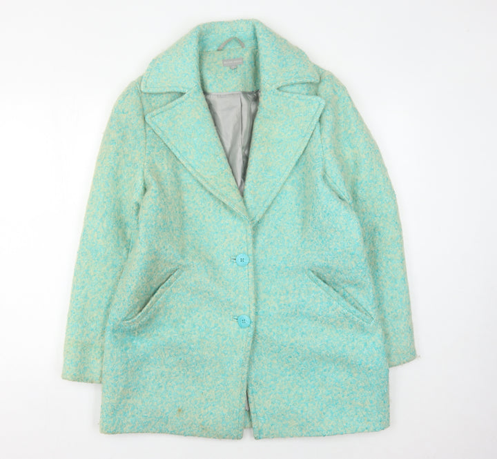 Oliver Bonas Women's Blue Overcoat Size 10