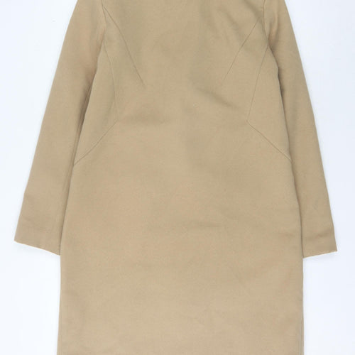Oasis Women's Beige Long Overcoat Size M