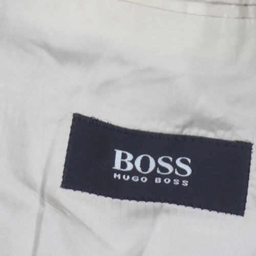 Hugo Boss Men's Grey Tweed Blazer Size 42 Classic Fit