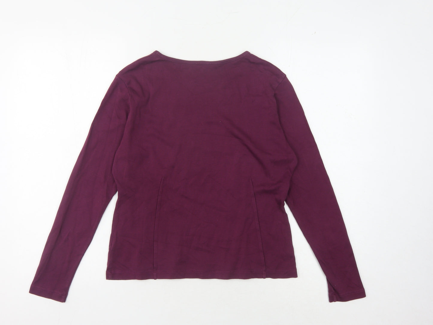 Wall Women's Purple Long Sleeve T-Shirt, Size M