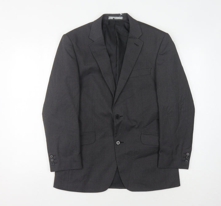 Burton Men's Grey Tailored Blazer 38 Short Formal