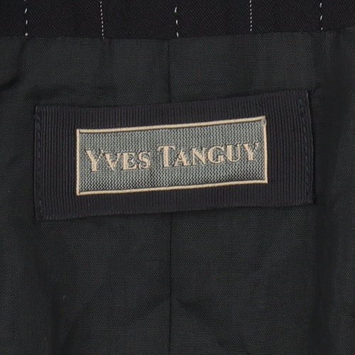 Yves Tanguy Women's Black Pinstripe Blazer Size 12