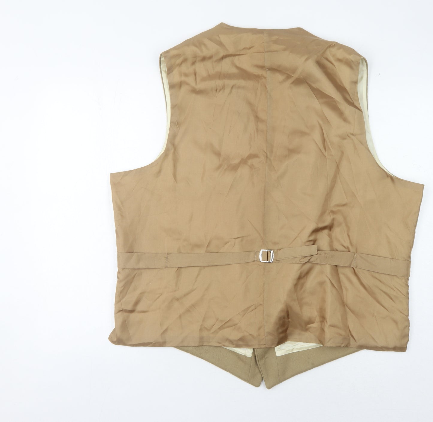 Lambourne Men's Beige Wool Waistcoat 51XL