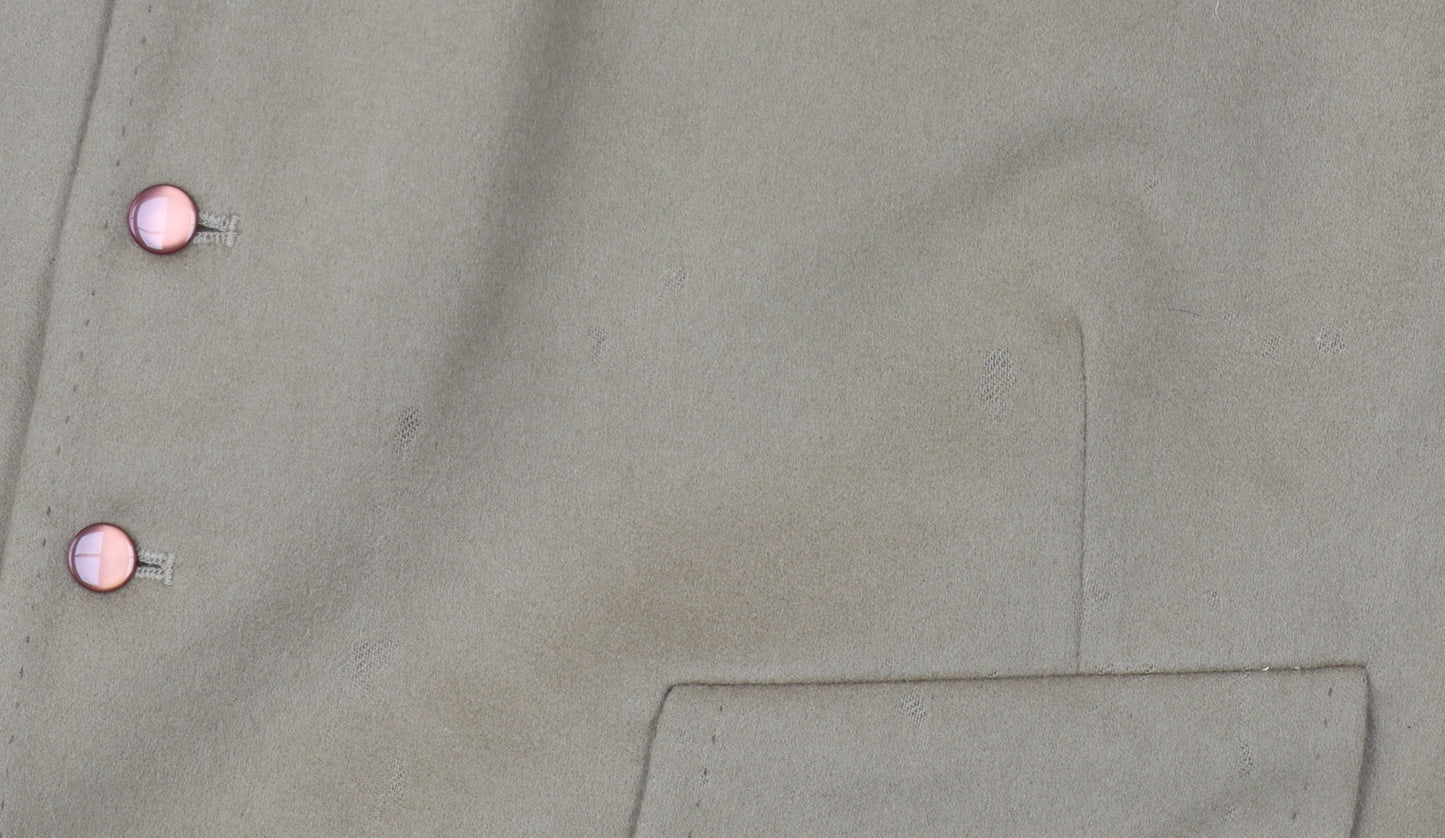 Lambourne Men's Beige Wool Waistcoat 51XL