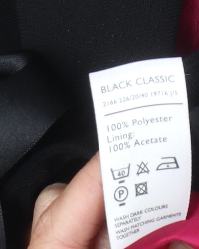 Berkertex Women’s Black Shawl Lapel Blazer Size 10