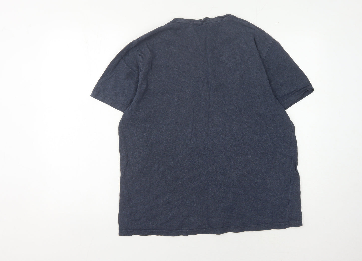 Fat Face Men's Blue Striped T-Shirt, Size L