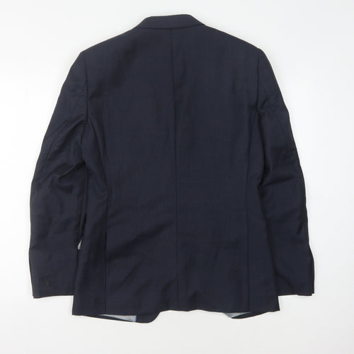 Next Men's Blue Wool Blazer Jacket Size 36S