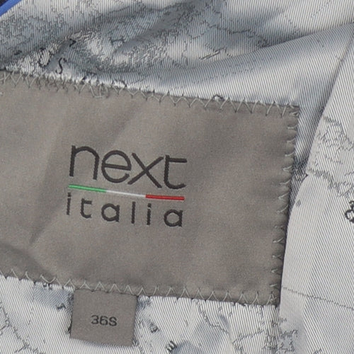 Next Men's Blue Wool Blazer Jacket Size 36S