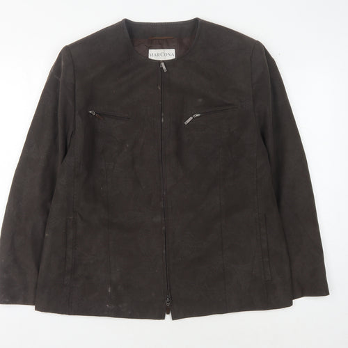 Marcona Women's Brown Paisley Jacket Size 14