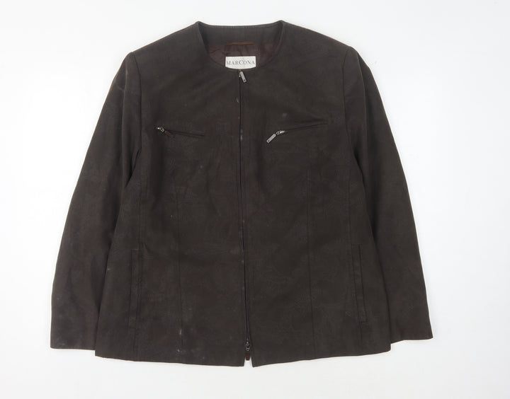 Marcona Women's Brown Paisley Jacket Size 14