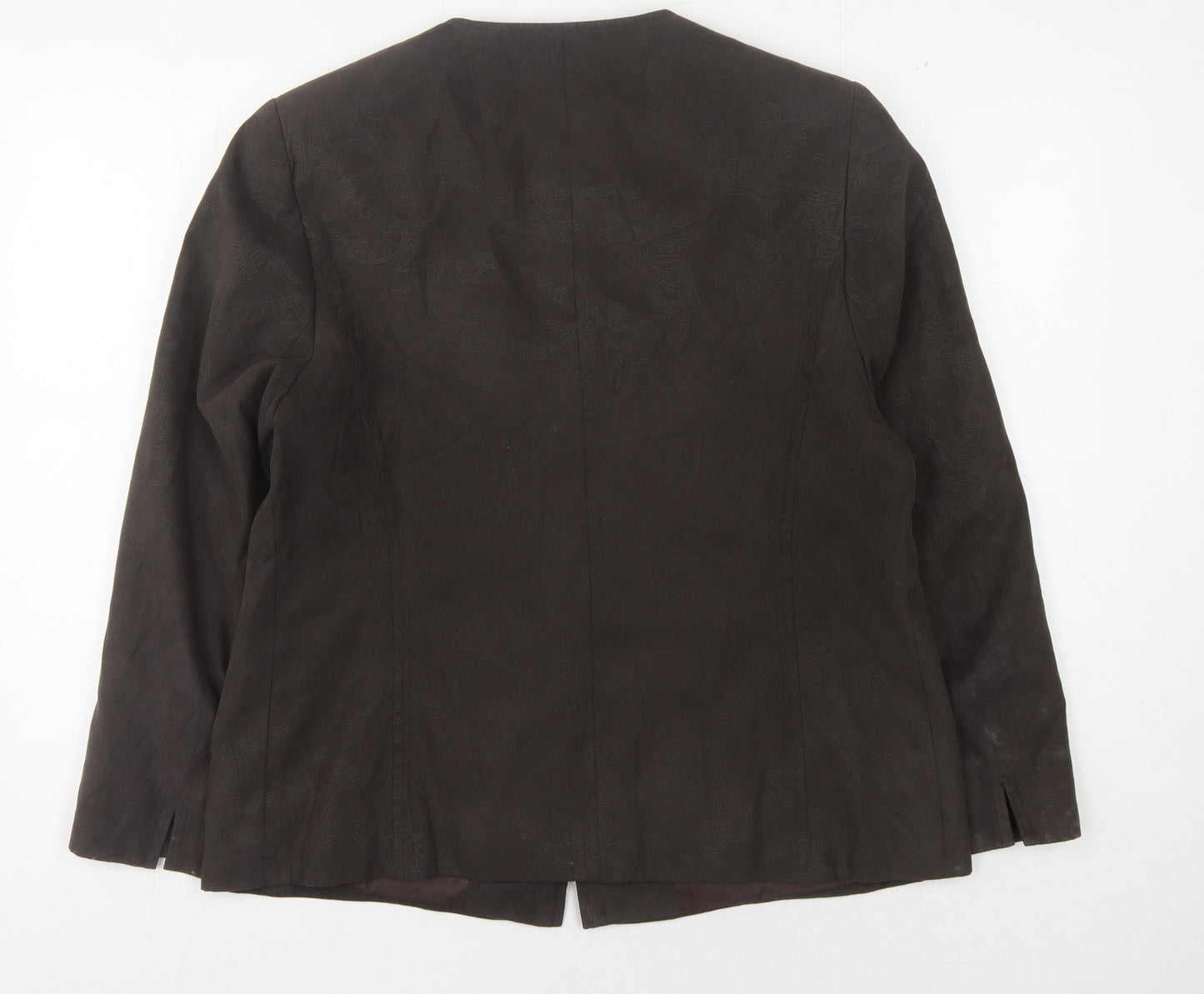 Marcona Women's Brown Paisley Jacket Size 14