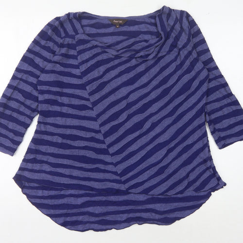 Phase Eight Women's Blue Striped Blouse Size 18