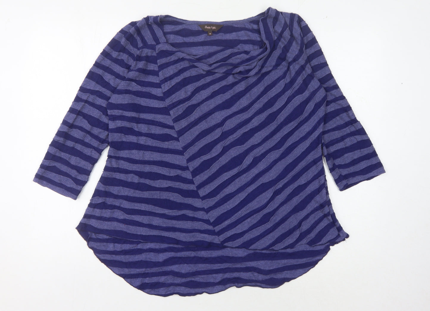 Phase Eight Women's Blue Striped Blouse Size 18