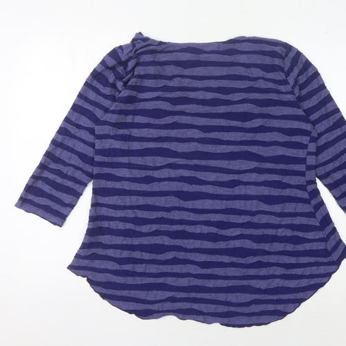 Phase Eight Women's Blue Striped Blouse Size 18