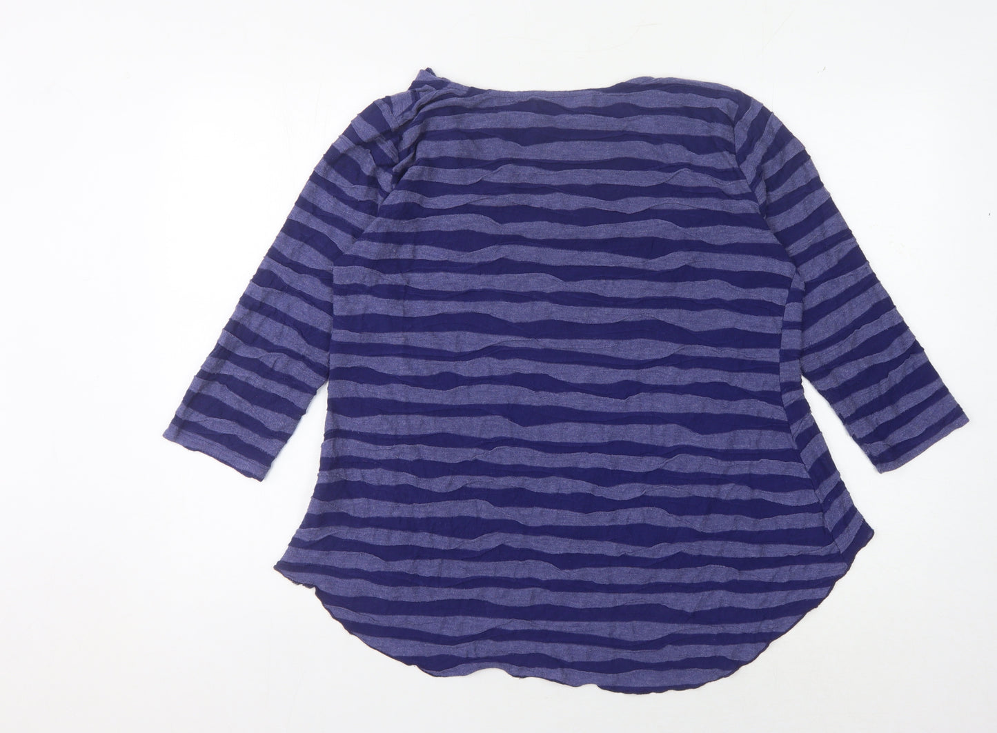 Phase Eight Women's Blue Striped Blouse Size 18