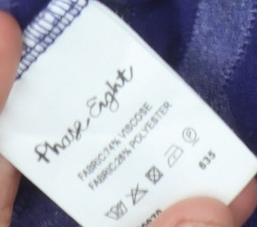 Phase Eight Women's Blue Striped Blouse Size 18