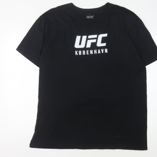 UFC Men's Black Medium Graphic Sports T-Shirt