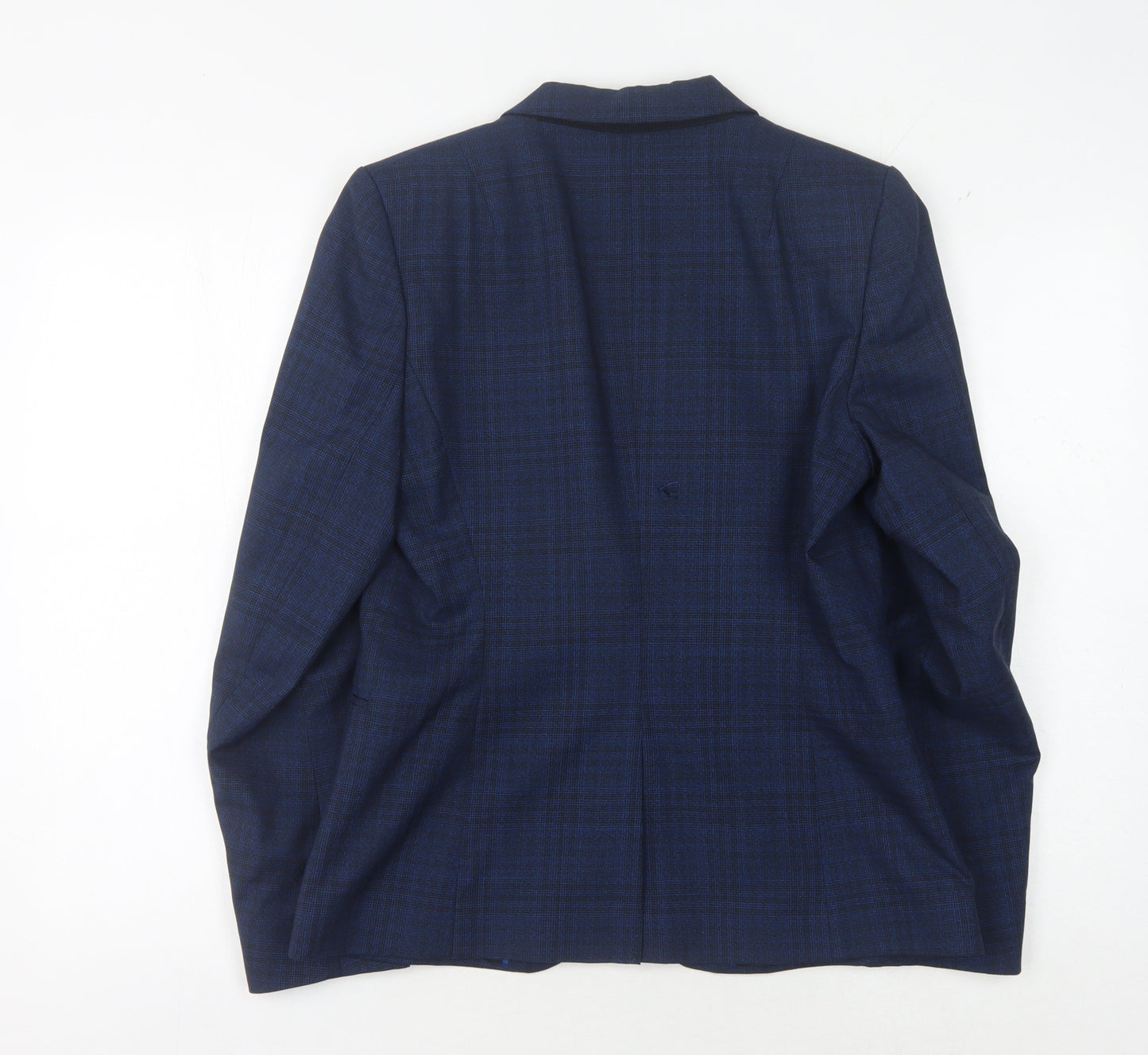 Reiss Women's Blue Check Blazer UK 12 Classic Style