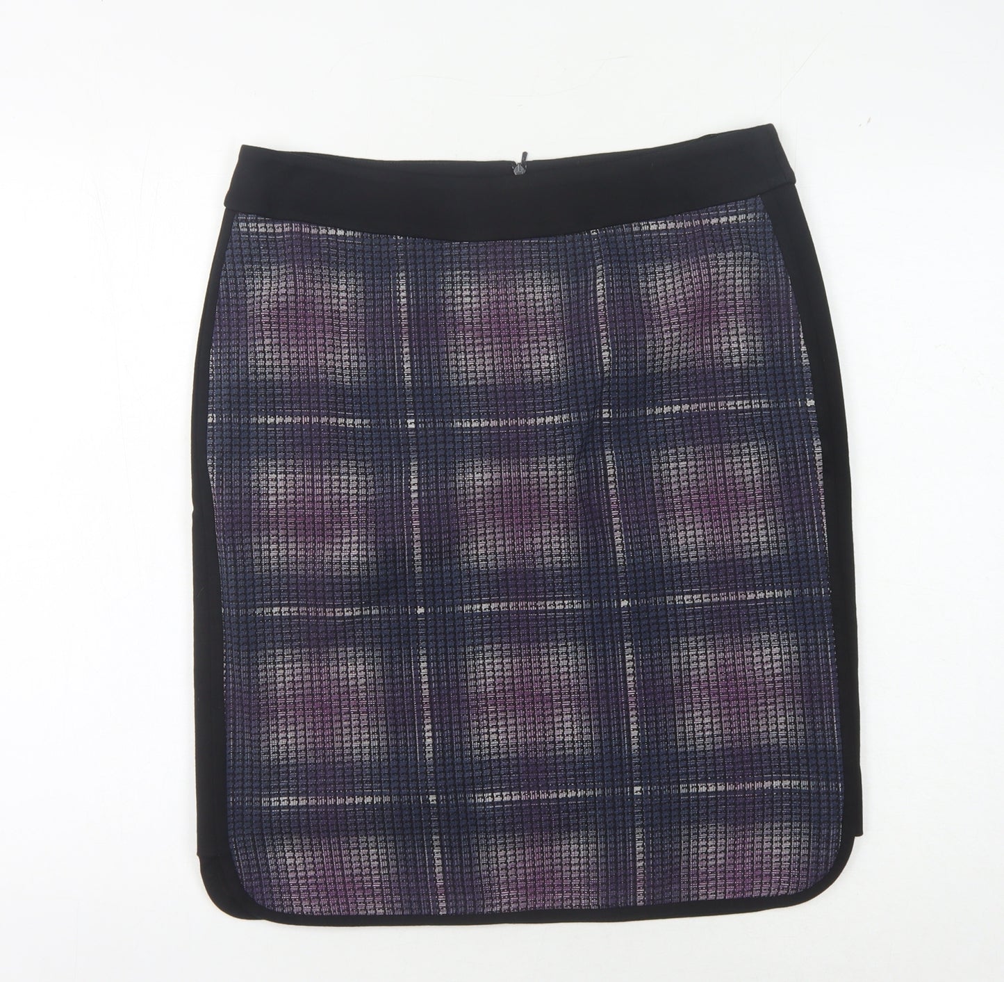 Karen Millen Women's Check Pencil Skirt Size 14 Multicoloured