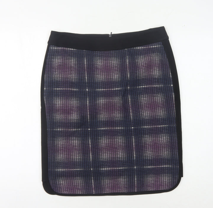 Karen Millen Women's Check Pencil Skirt Size 14 Multicoloured