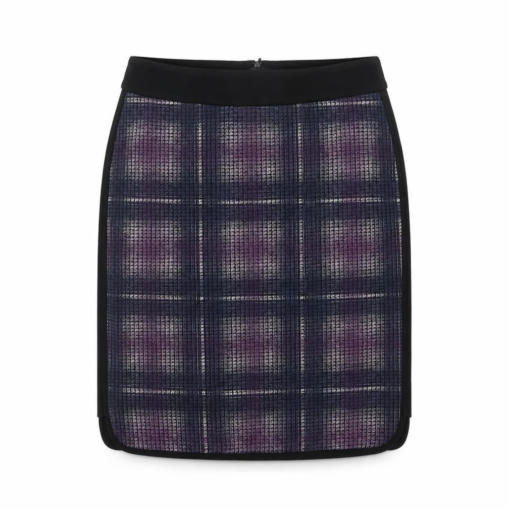 Karen Millen Women's Check Pencil Skirt Size 14 Multicoloured