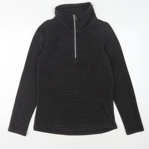 Regatta Women's Black Striped Pullover Sweatshirt