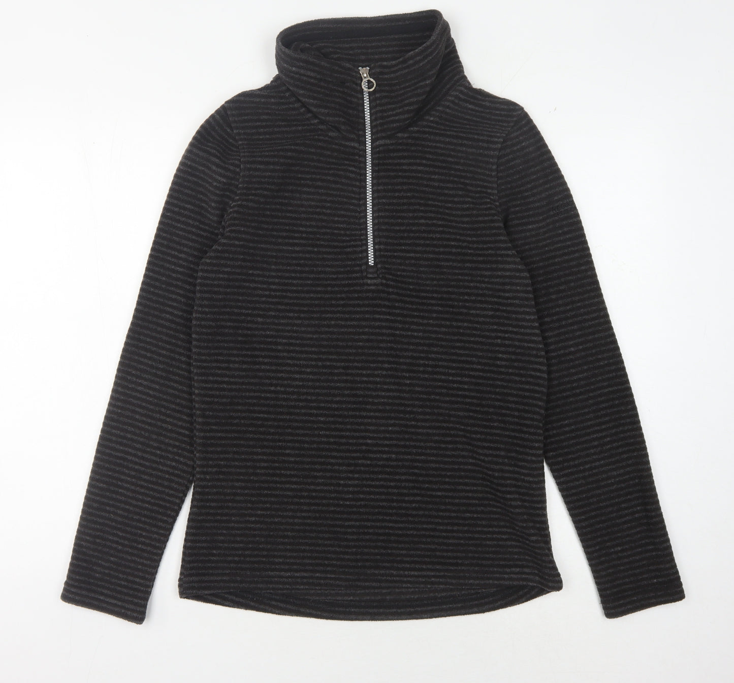 Regatta Women's Black Striped Pullover Sweatshirt