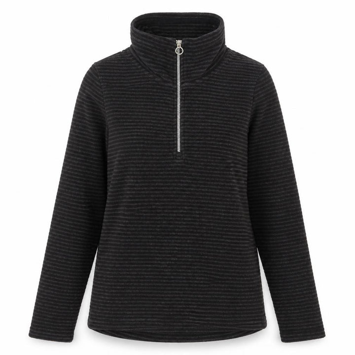 Regatta Women's Black Striped Pullover Sweatshirt