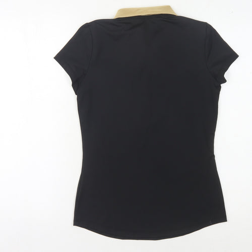 Le Coq Sportif Women's Black Polo Shirt S