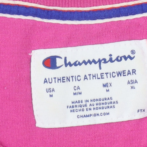 Champion Women's Pink Pullover Sweatshirt M
