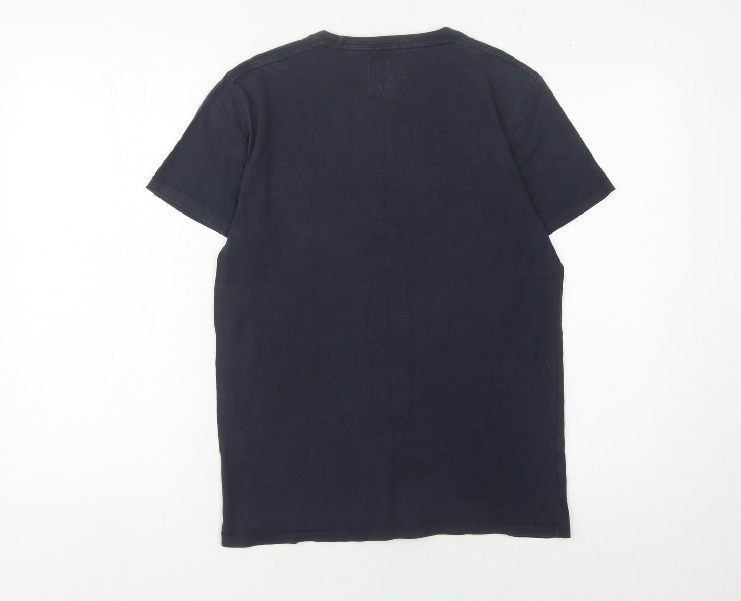 Abercrombie & Fitch Men's Blue XS T-Shirt with Logo
