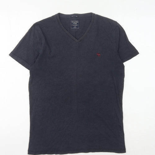 Abercrombie & Fitch Black XS Men's V-Neck T-Shirt