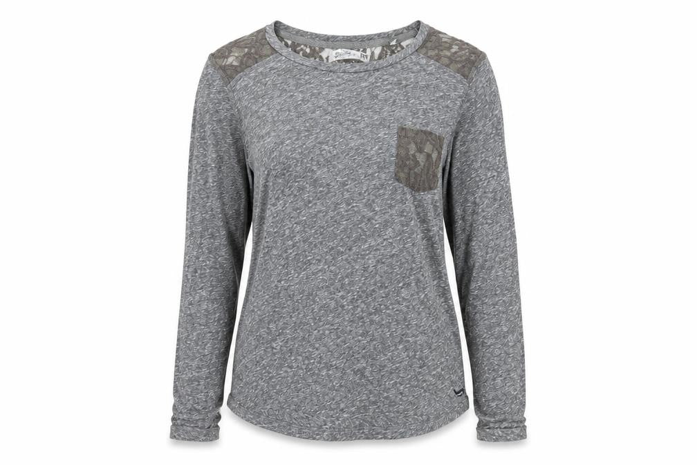 Front view of Superdry Women's Grey Jumper, Medium, Long Sleeve