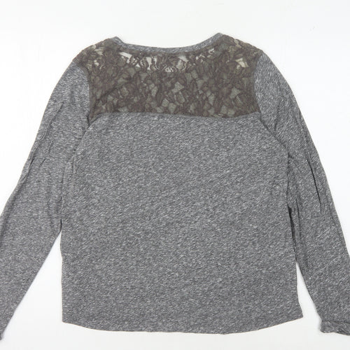 Superdry Women's Grey Jumper, Medium, Long Sleeve