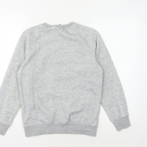 Champion Boys Grey Pullover Sweatshirt L Logo Casual