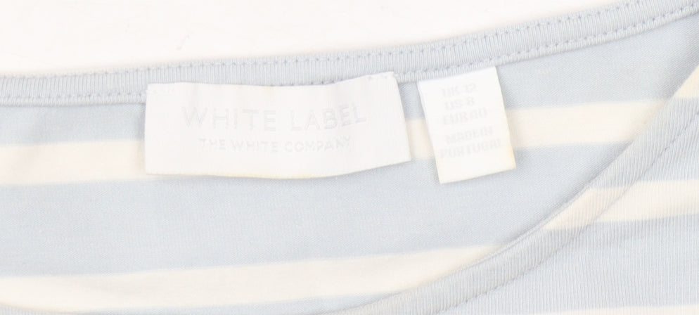 The White Company Women's Striped T-Shirt, Size 12