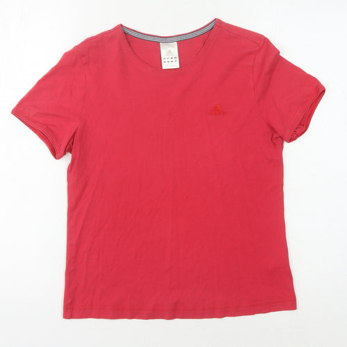 Adidas Women's Red T-Shirt Size 12