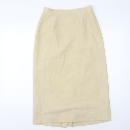Alexon Women's Beige Midi Pencil Skirt, Size 14