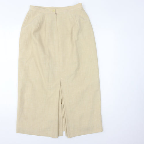 Alexon Women's Beige Midi Pencil Skirt, Size 14
