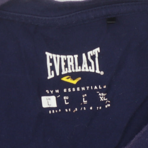 Everlast Men's Blue Long Sleeve T-Shirt Size L