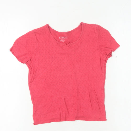 Cath Kidston Girls Pink T-Shirt 5-6 Years