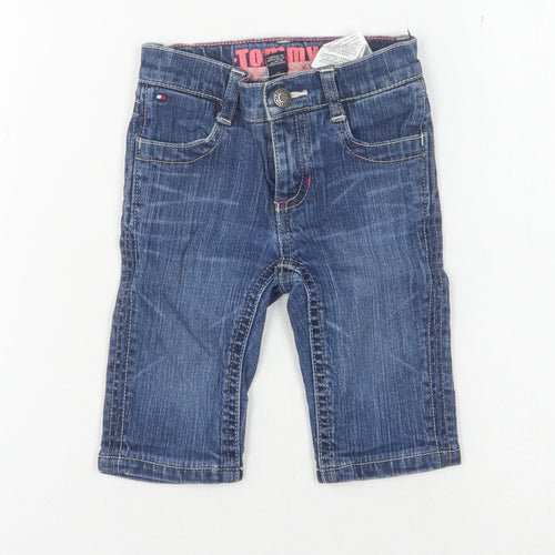 Tommy Hilfiger Girls Blue Straight Jeans, 2 Years - Stylish & Comfy