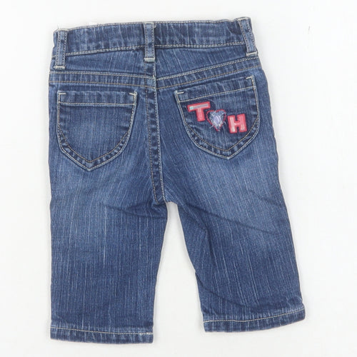 Tommy Hilfiger Girls Blue Straight Jeans, 2 Years - Stylish & Comfy
