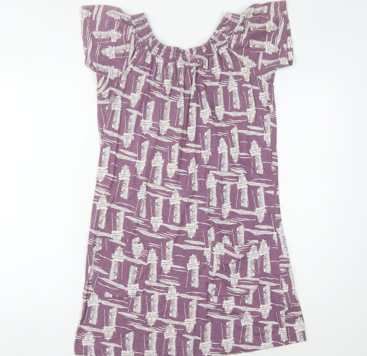 White Stuff Women's Purple Shift Dress UK 8 - Casual & Stylish