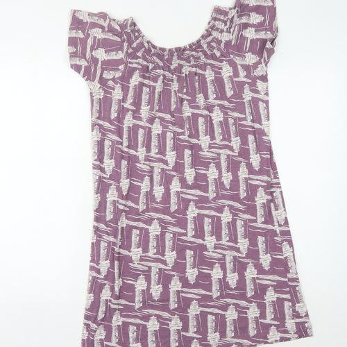 White Stuff Women's Purple Shift Dress UK 8 - Casual & Stylish