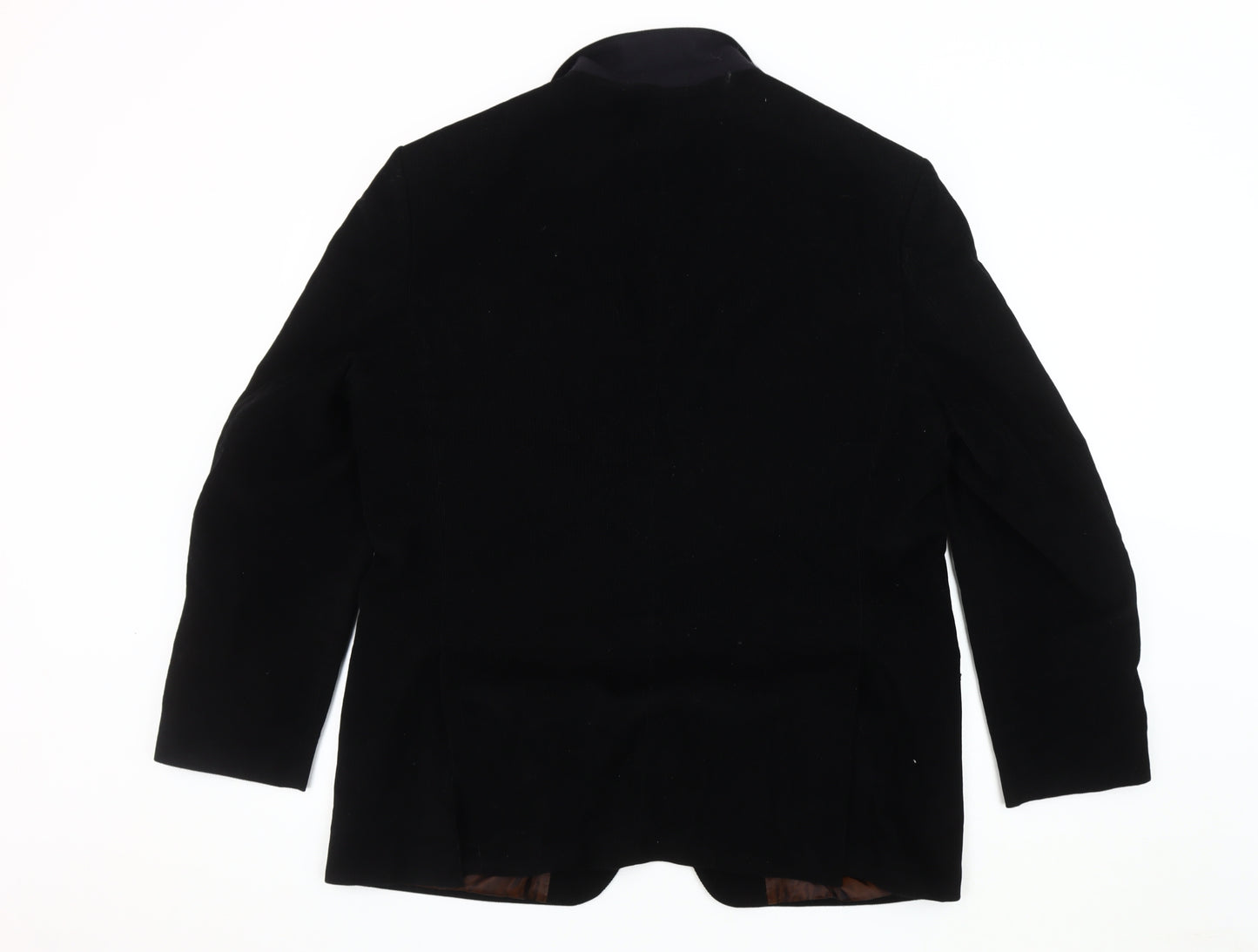 Blazer Men's Black Corduroy Short Jacket, Size 42S
